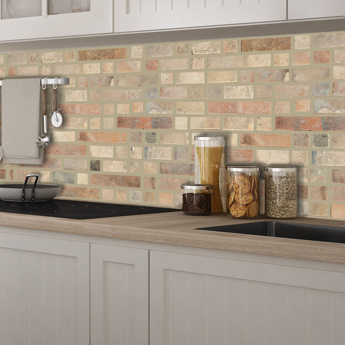 Mosaïque barrette terre cuite