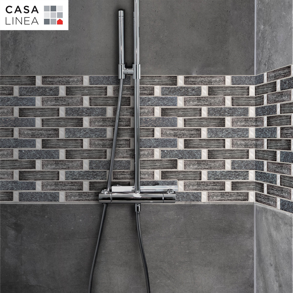 Mosaïque briquette jewel black