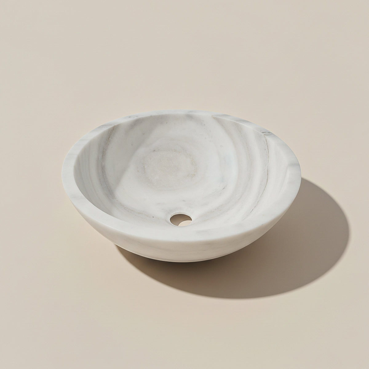 Vasque elodie marbre blanc