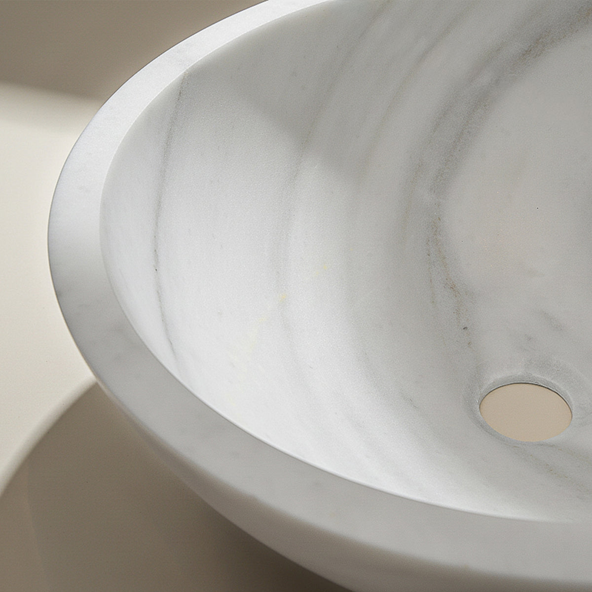 Vasque elodie marbre blanc