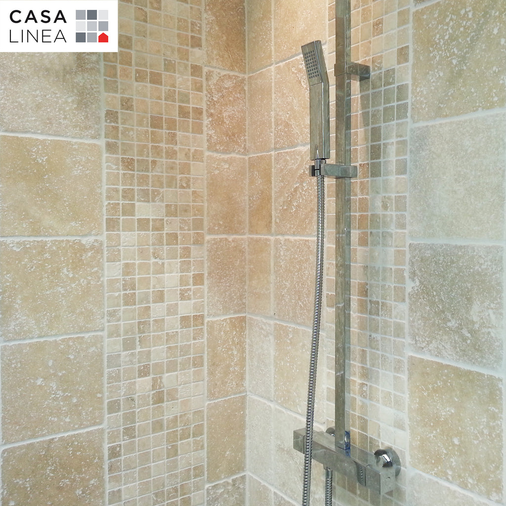 Mosaïque travertin ivoire