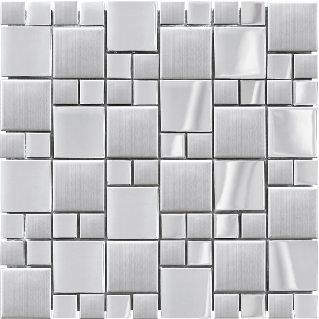 Mosaïque inox metal