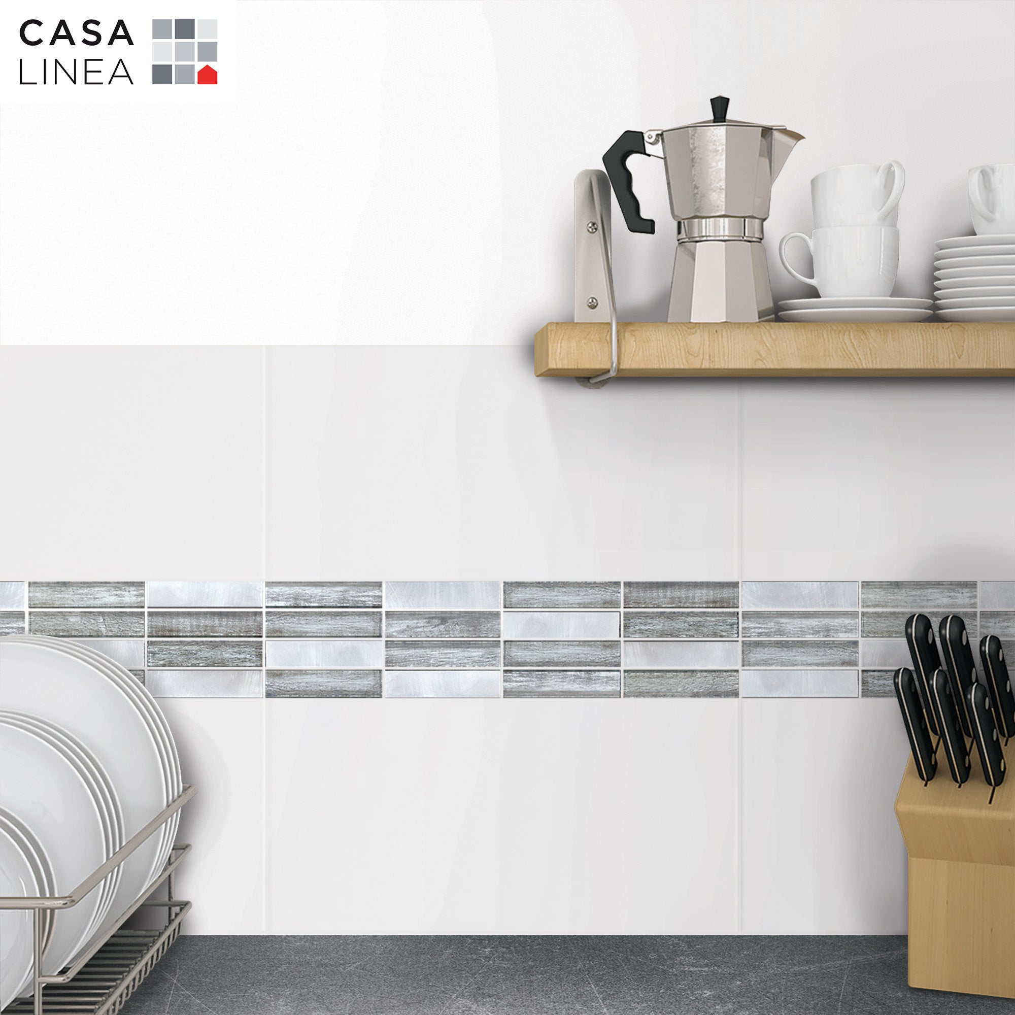Mosaïque briquette fantasia grey