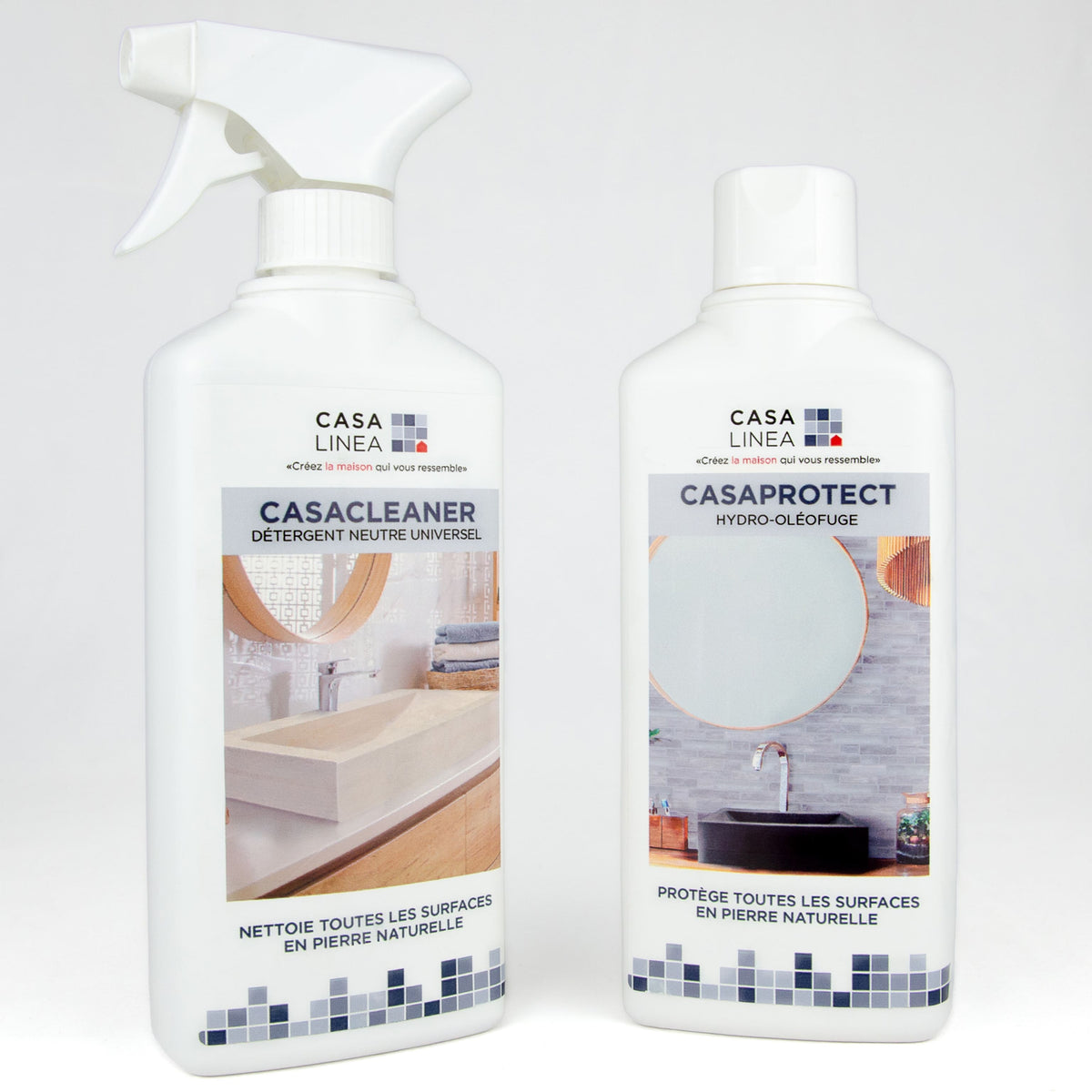 Gamme complète Casa Cleaner Casa Protect entretien pierre naturelle