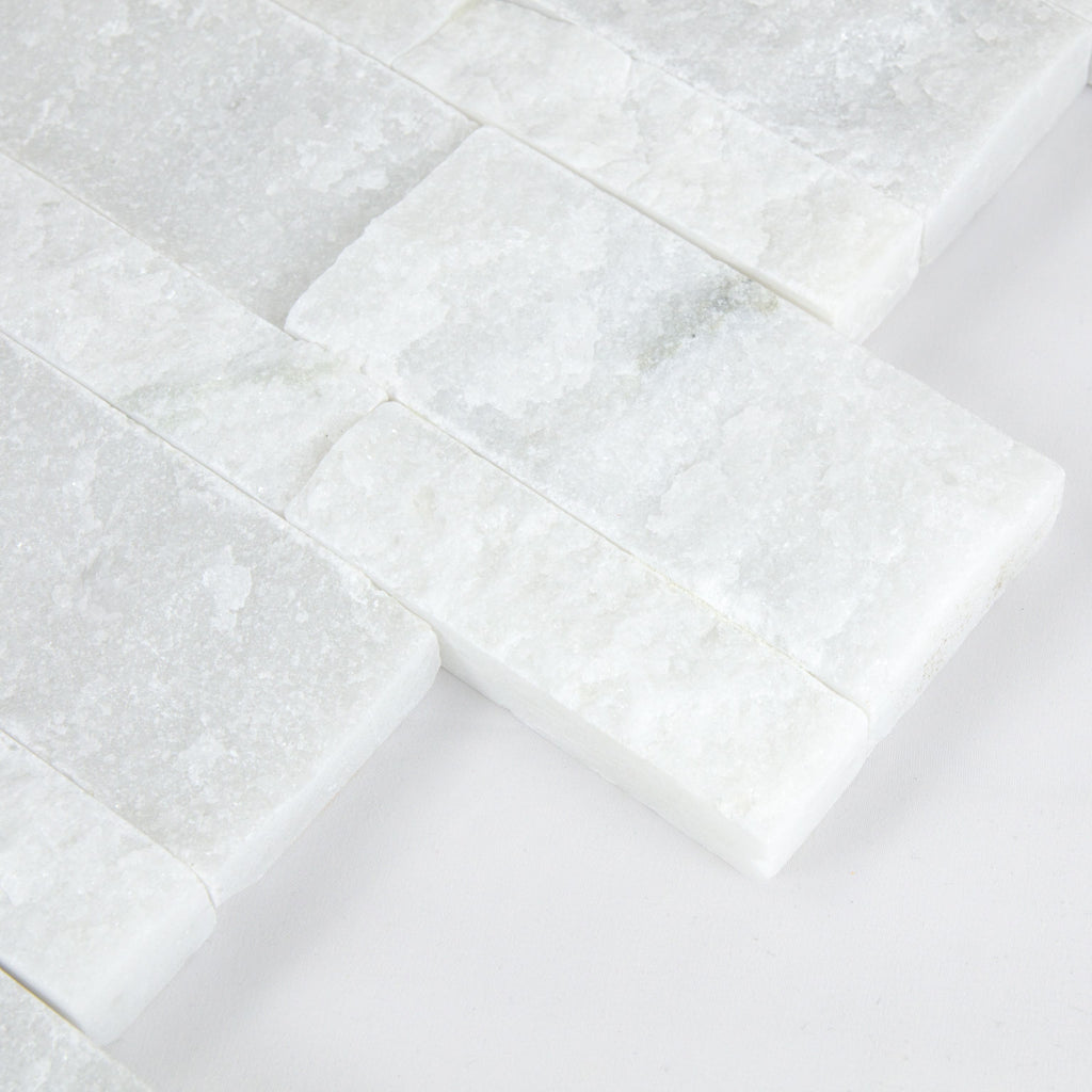 Parement marbre blanc