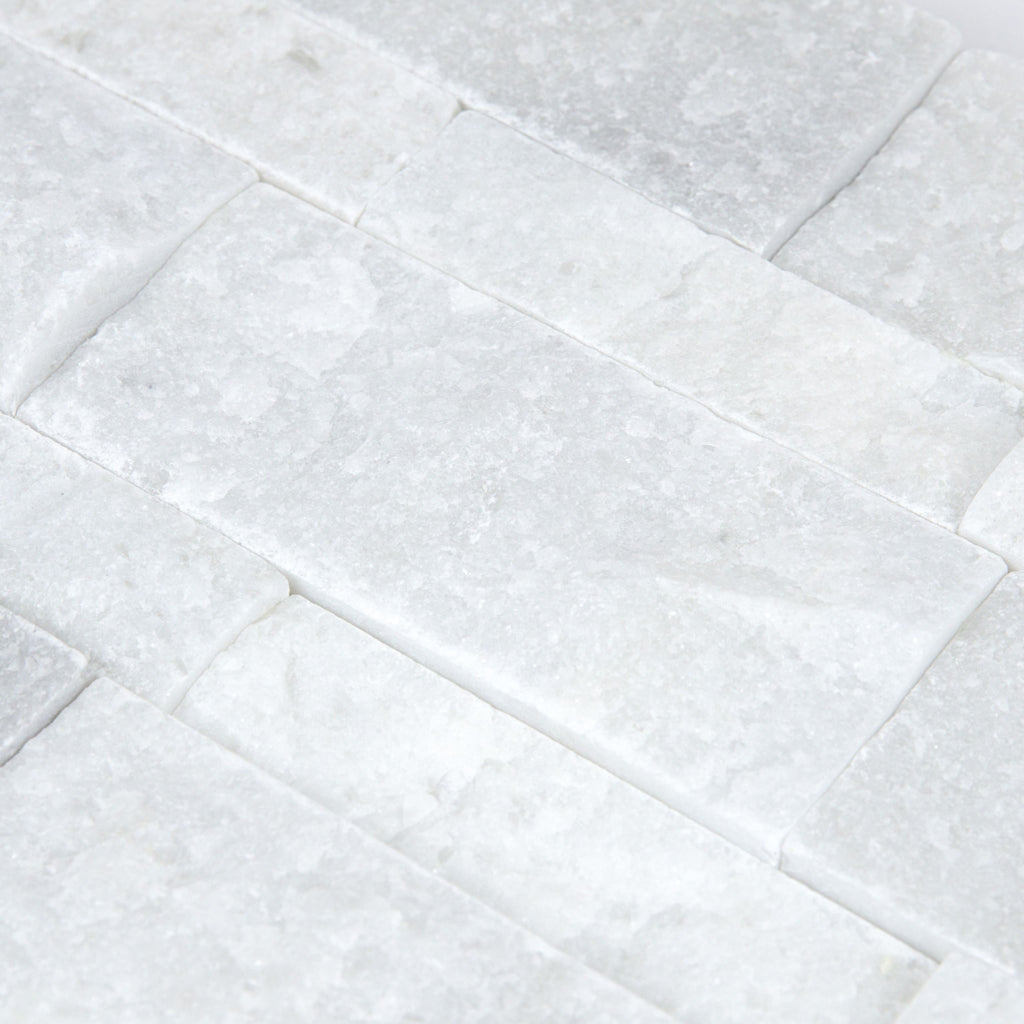 Parement marbre blanc