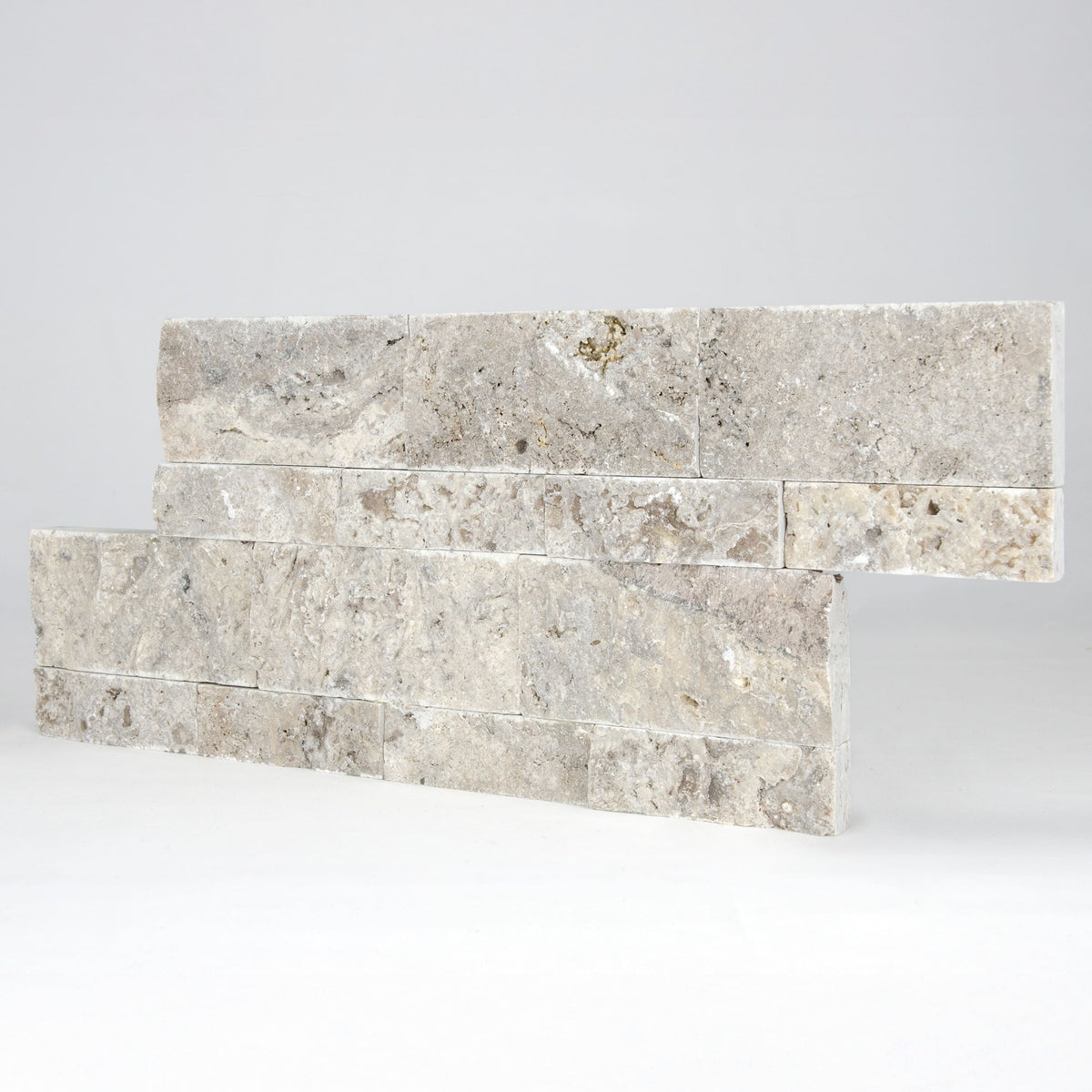 Parement travertin gris