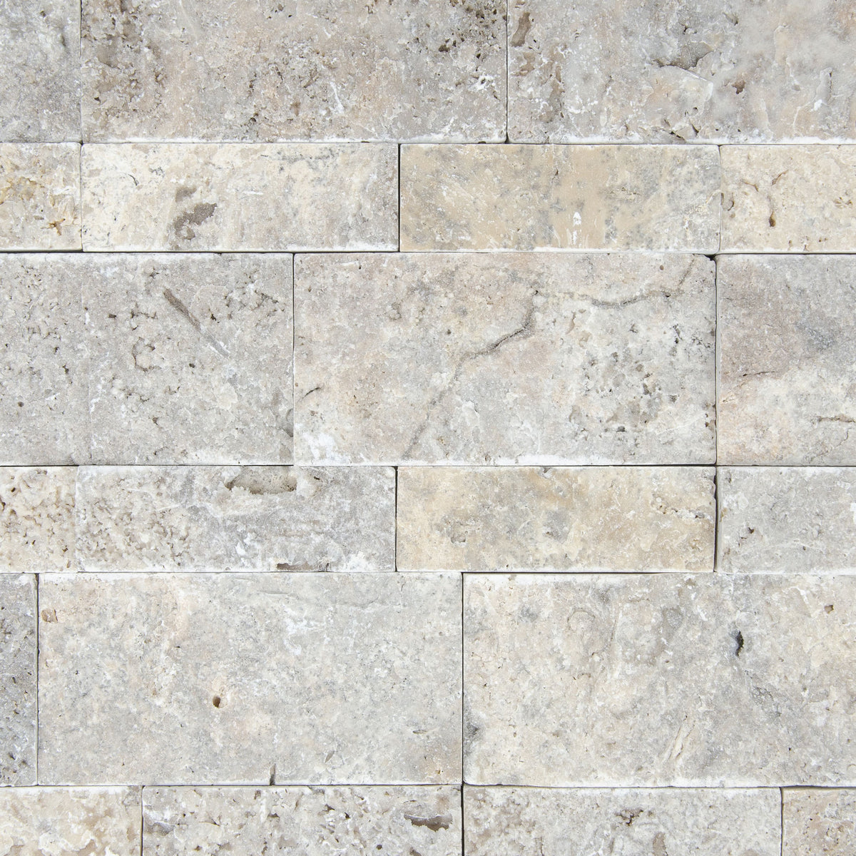 Parement travertin gris