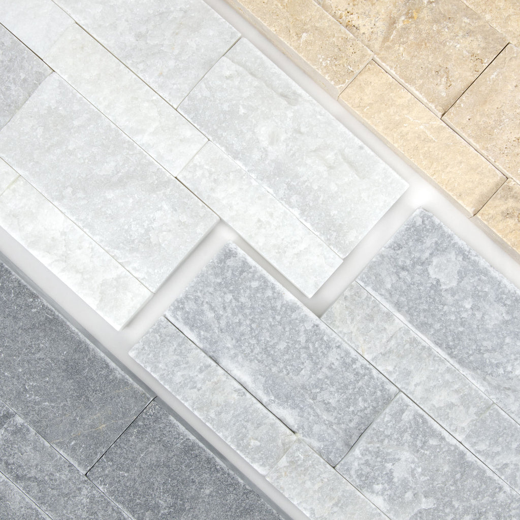 Parement travertin mix