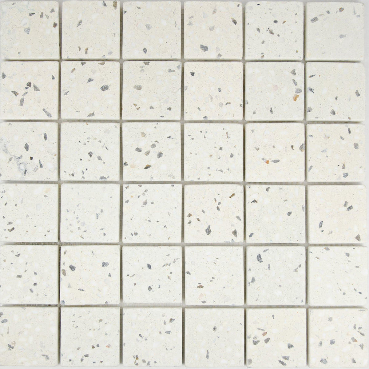 Mosaïque terrazzo ivoire