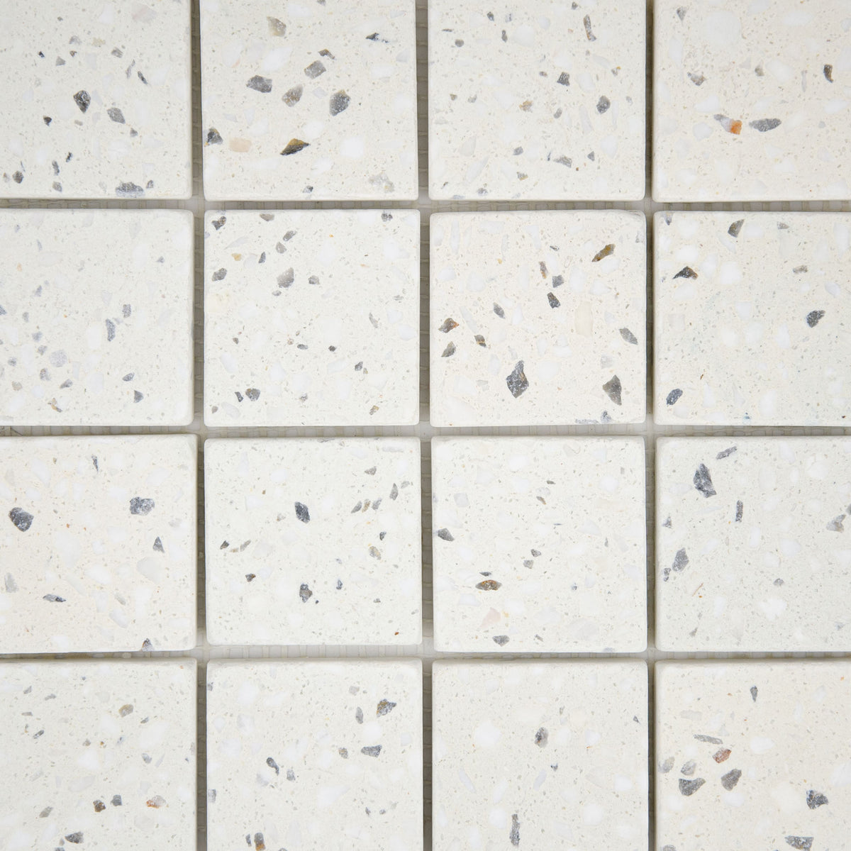 Mosaïque terrazzo ivoire