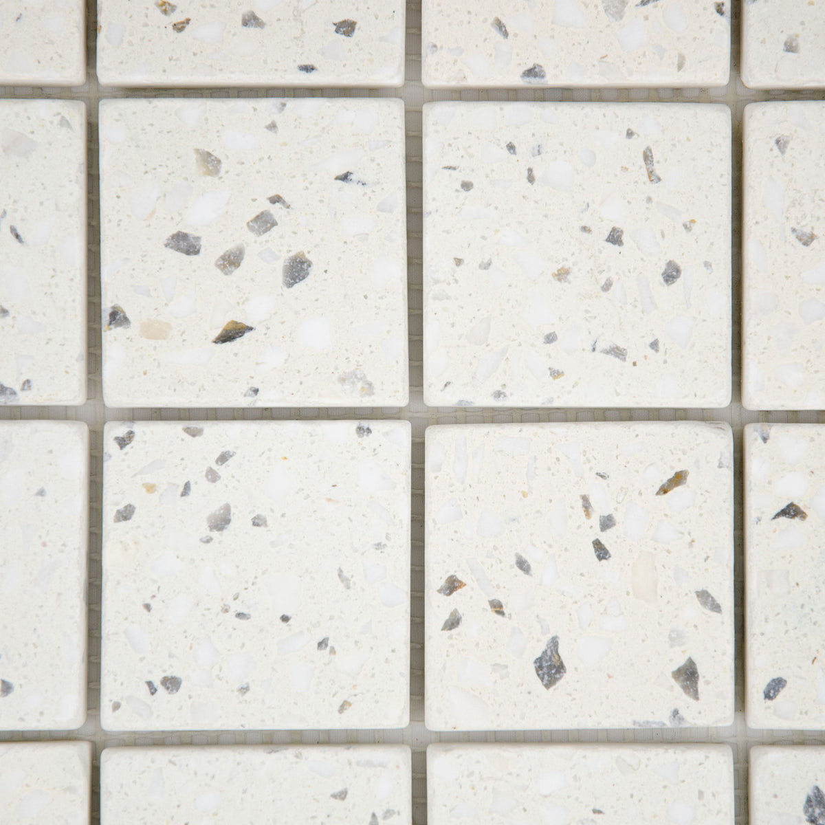 Mosaïque terrazzo ivoire