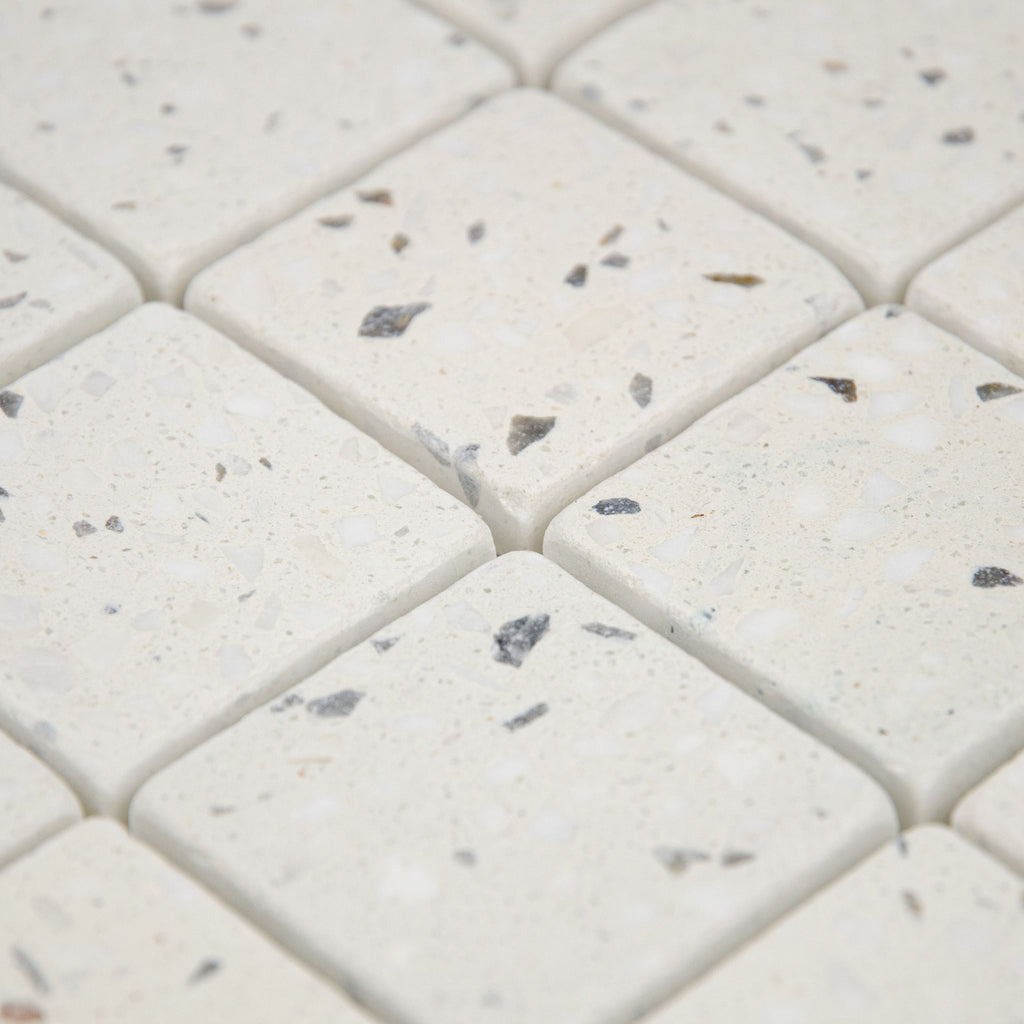 Mosaïque terrazzo ivoire