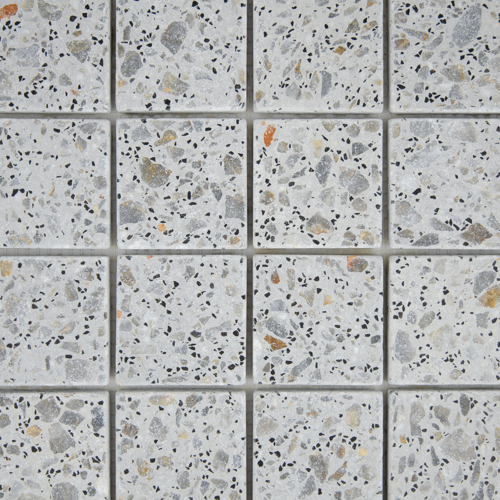 Mosaïque terrazzo light grey
