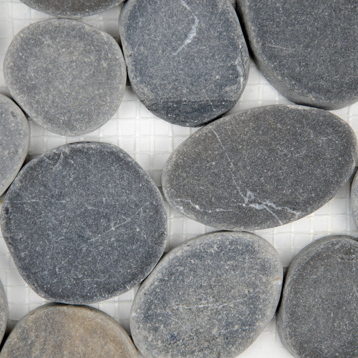 Mosaïque galet scie gris