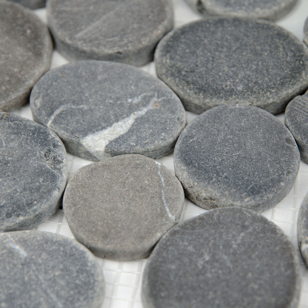 Mosaïque galet scie gris