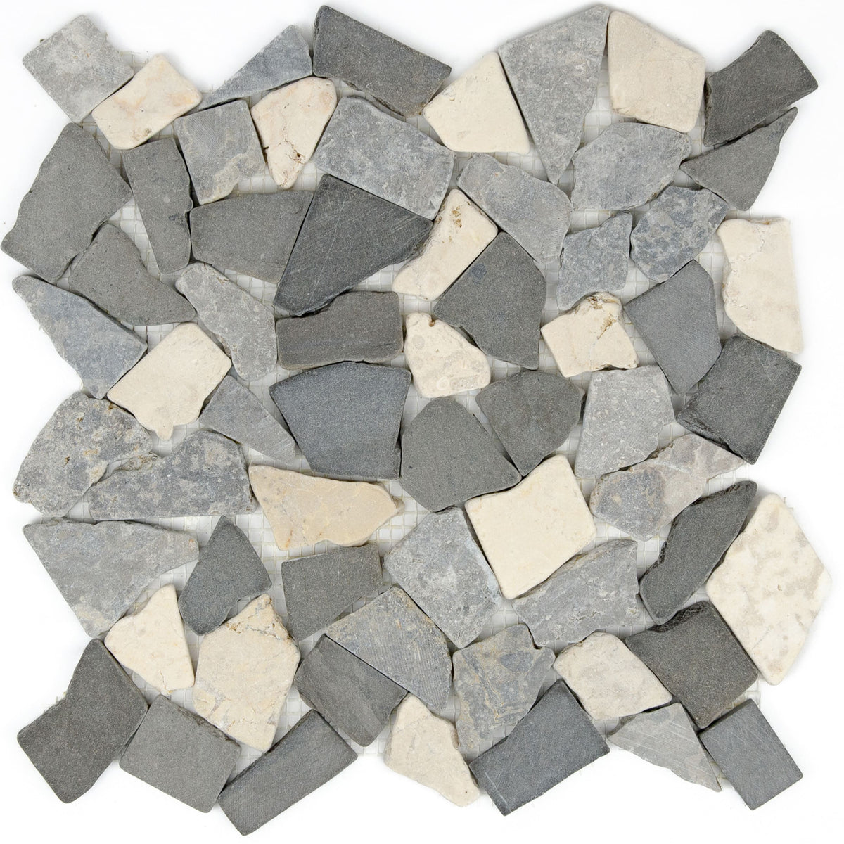 Mosaïque palladien mix gris beige