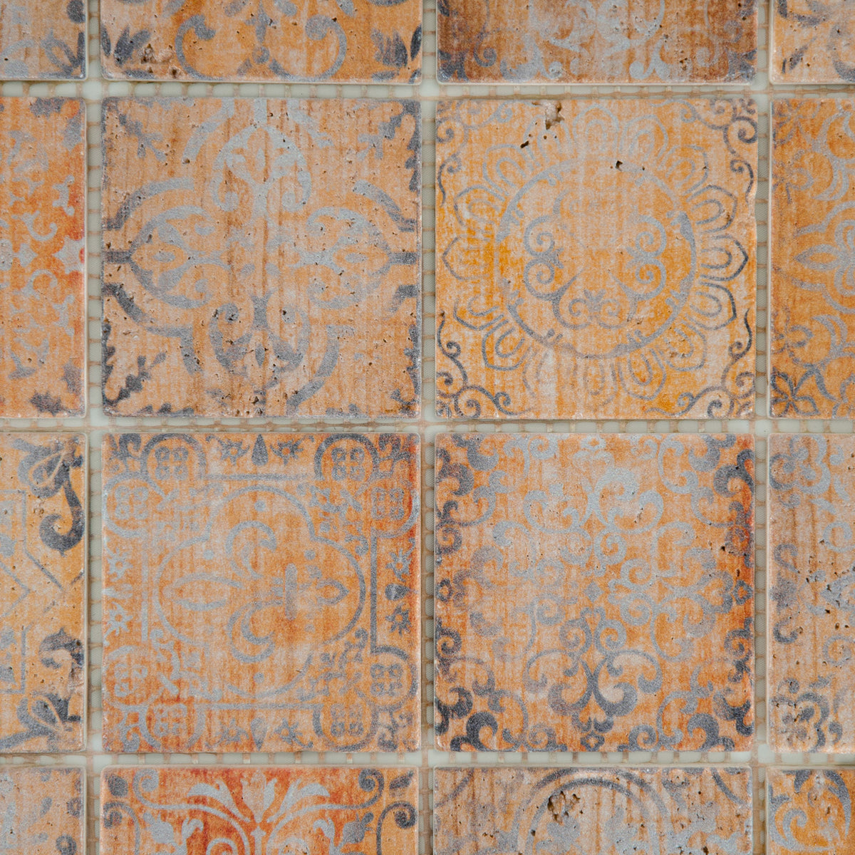 Mosaique castle wood silver