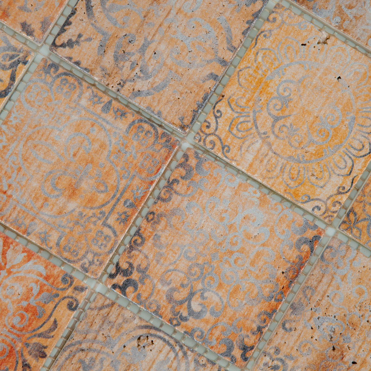 Mosaique castle wood silver