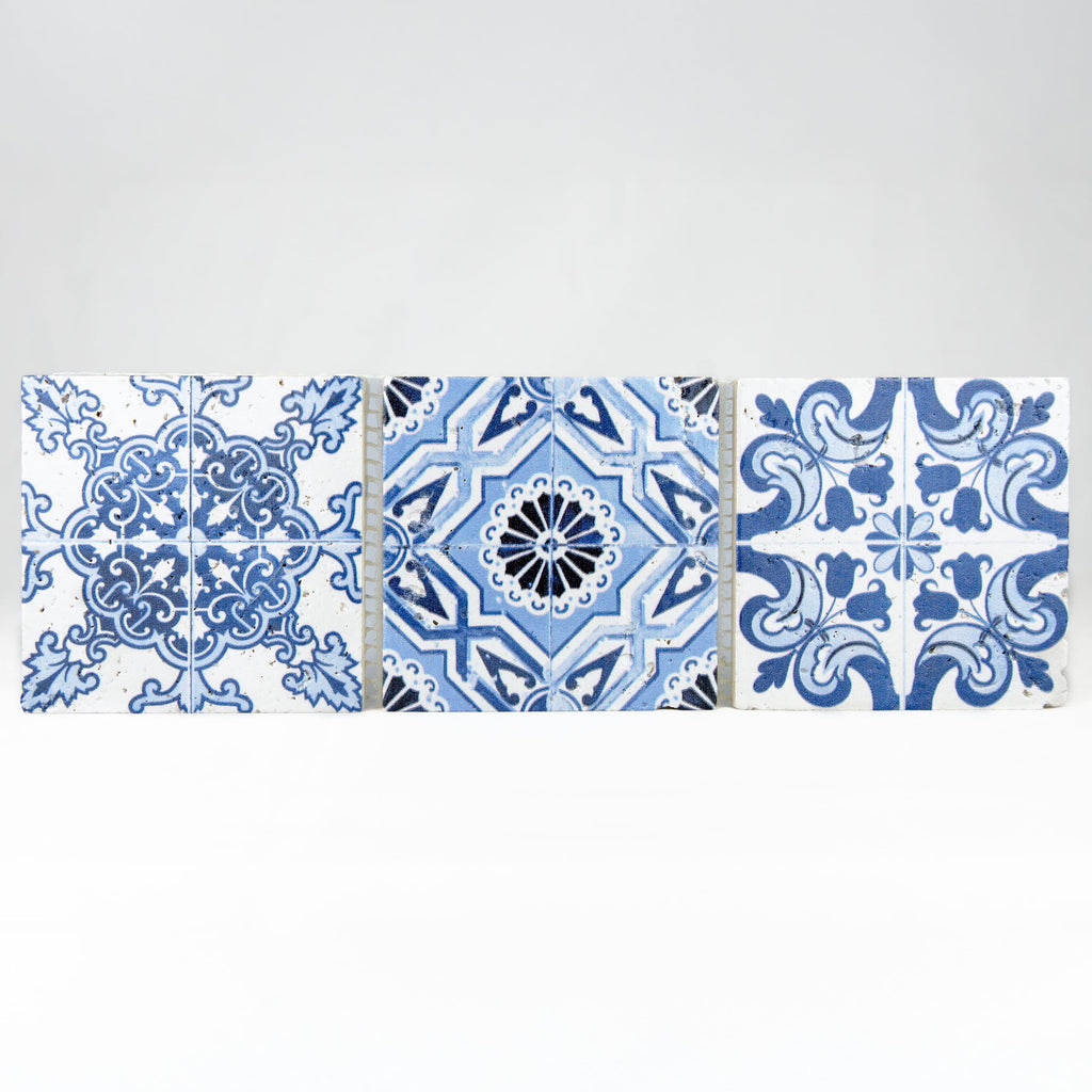 Mosaique decor renaissance travertin decore blue