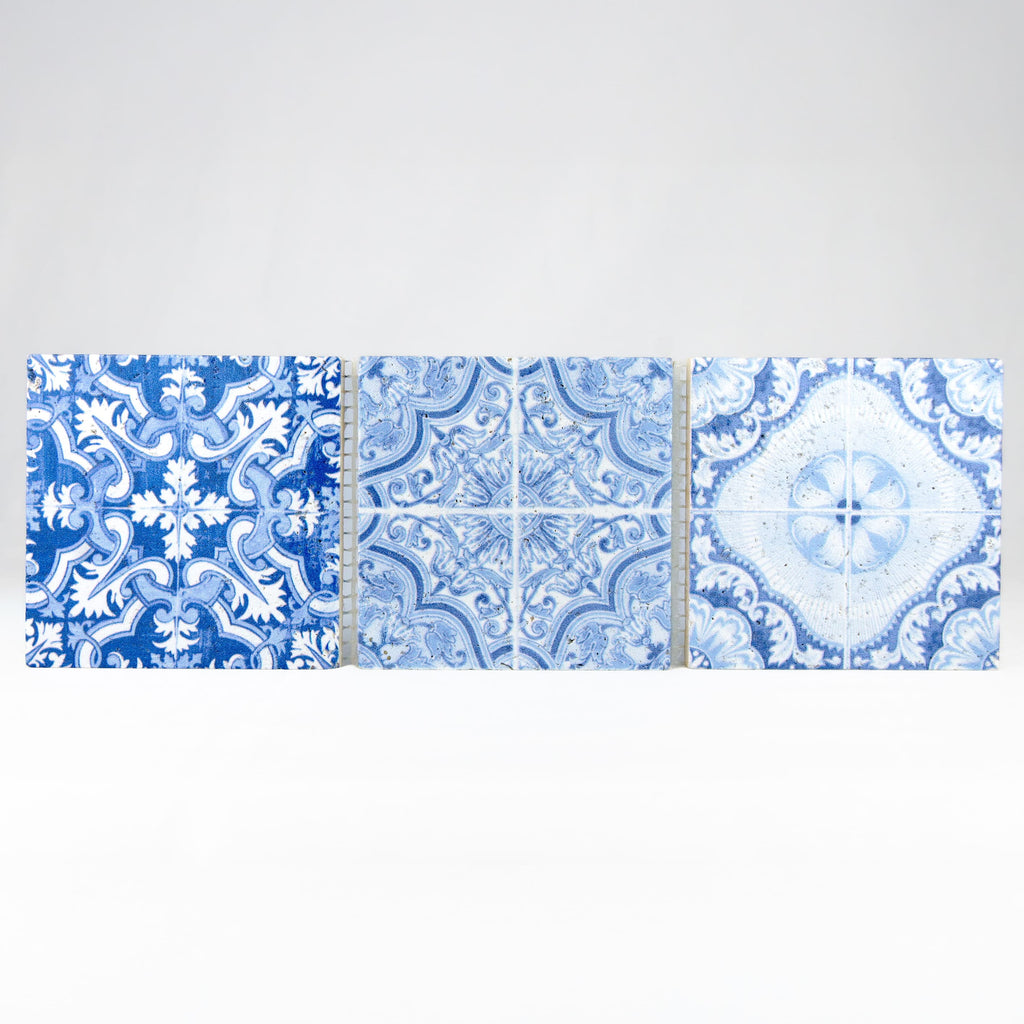 Mosaique decor renaissance travertin decore blue