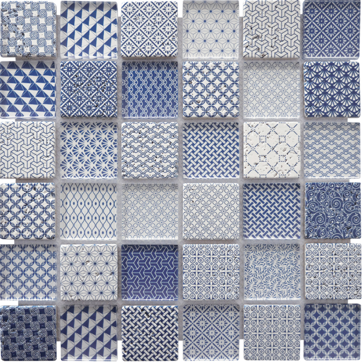 Mosaïque argos bleu