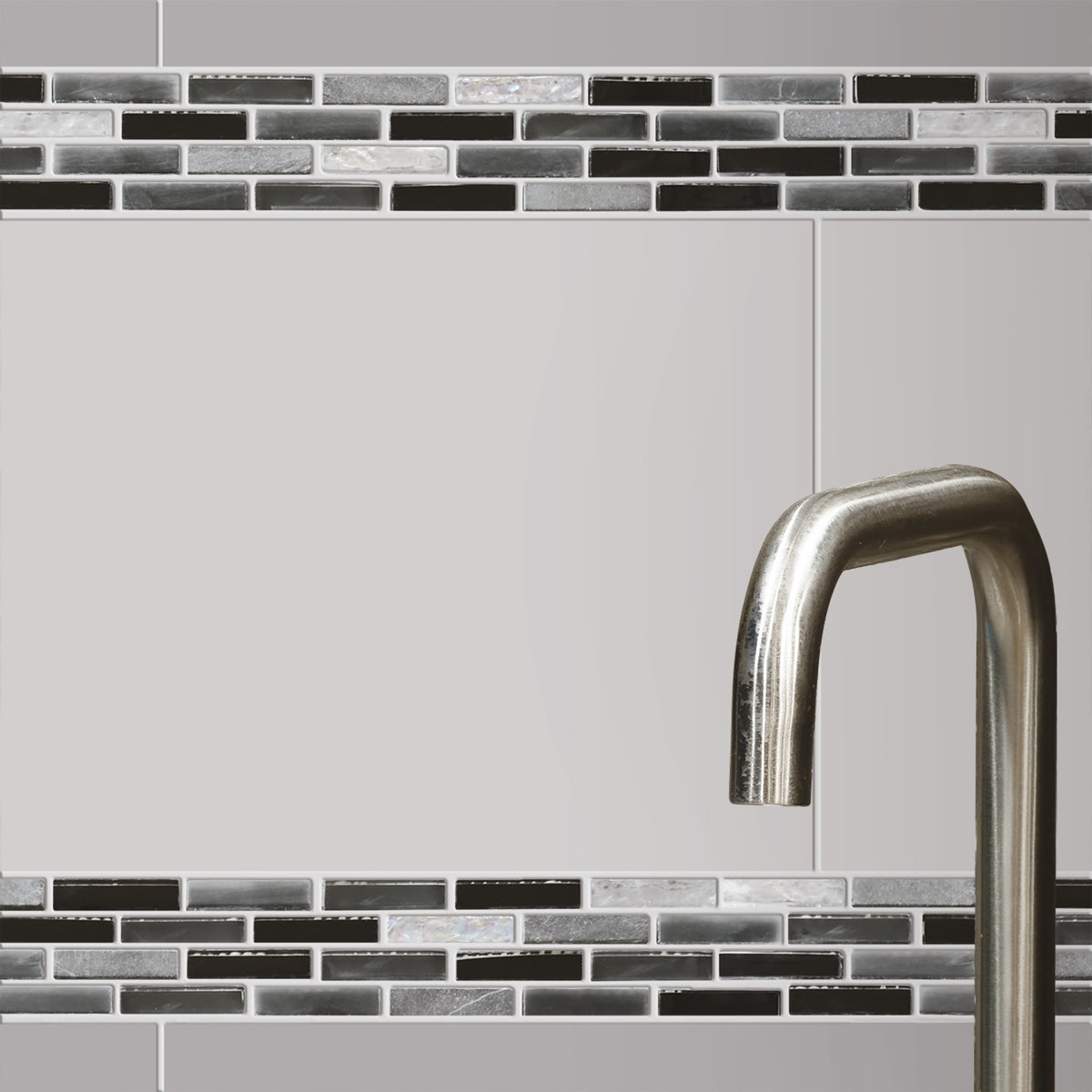 Mosaïque micro briquette noire