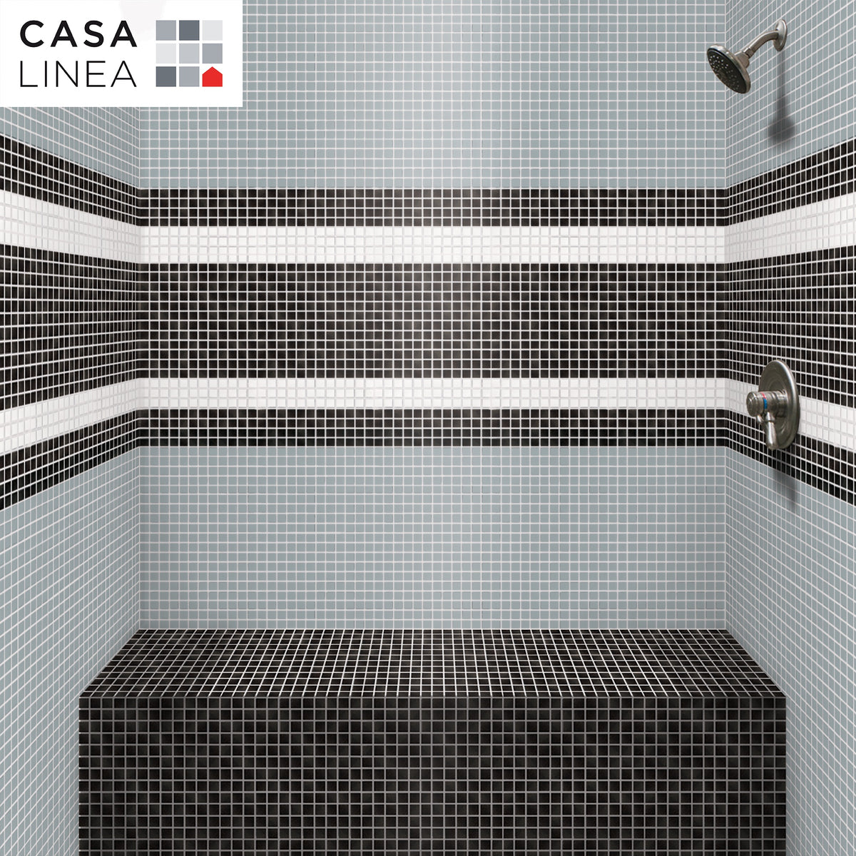 Mosaique decoration noir