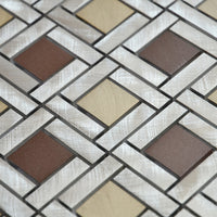 Mosaique meli melo marron