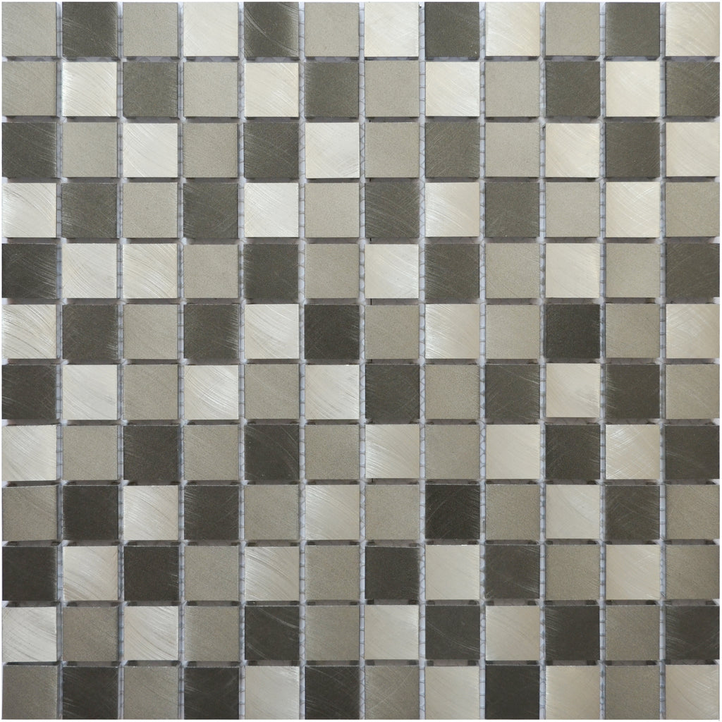 Mosaique aluminium mix grey