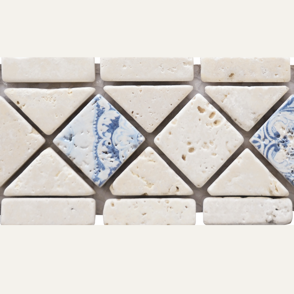 Listel renaissance roma travertin blue