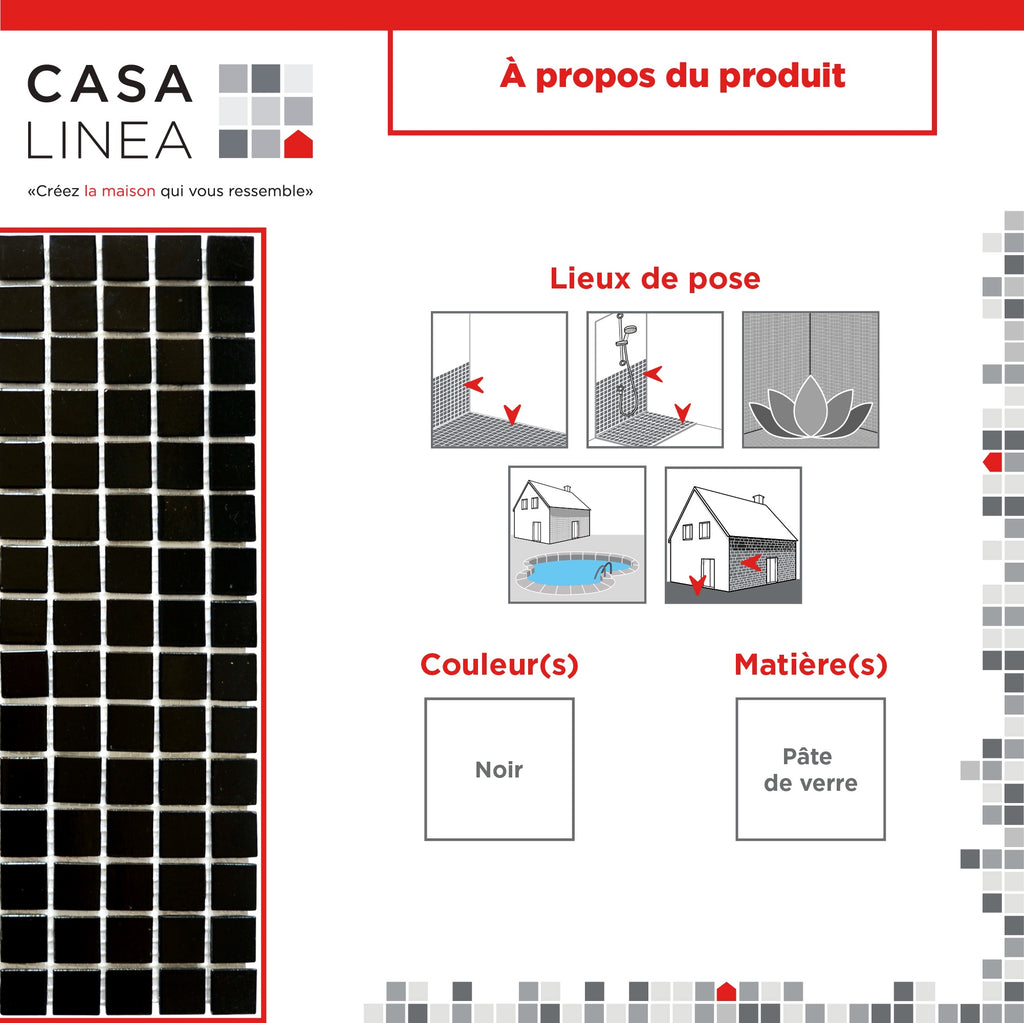 Mosaique similis noir