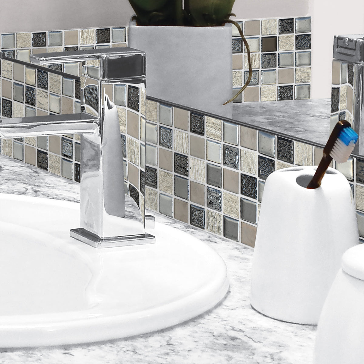 Mosaïque smoky grey