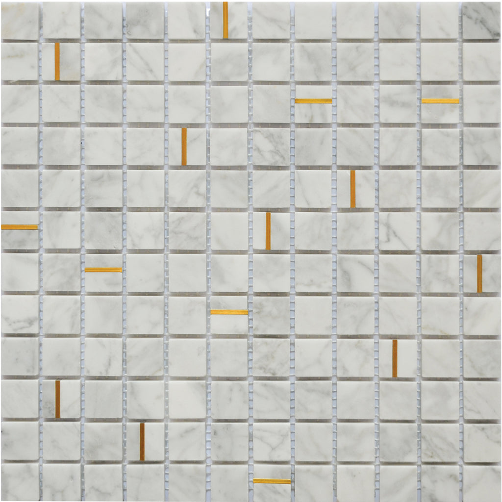 Mosaïque carara gold