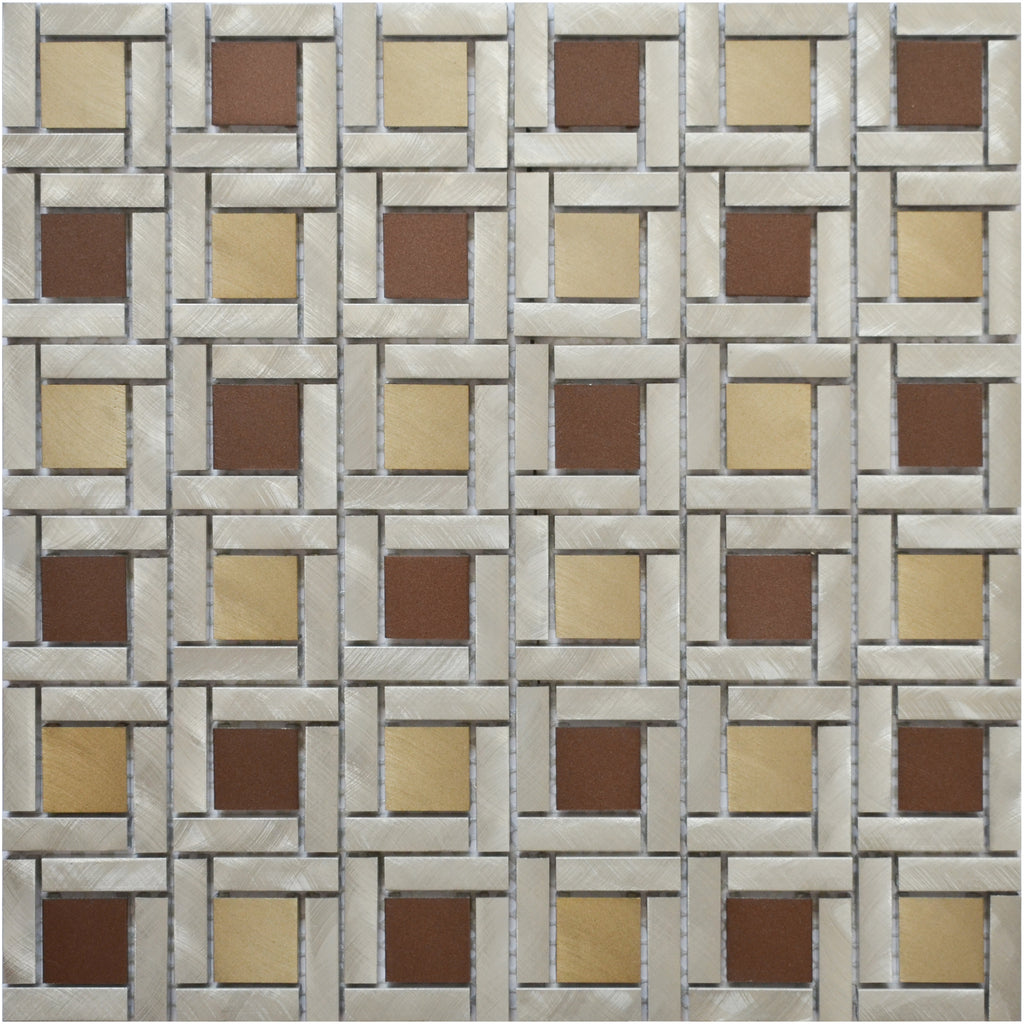 Mosaique meli melo marron