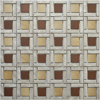 Mosaique meli melo marron