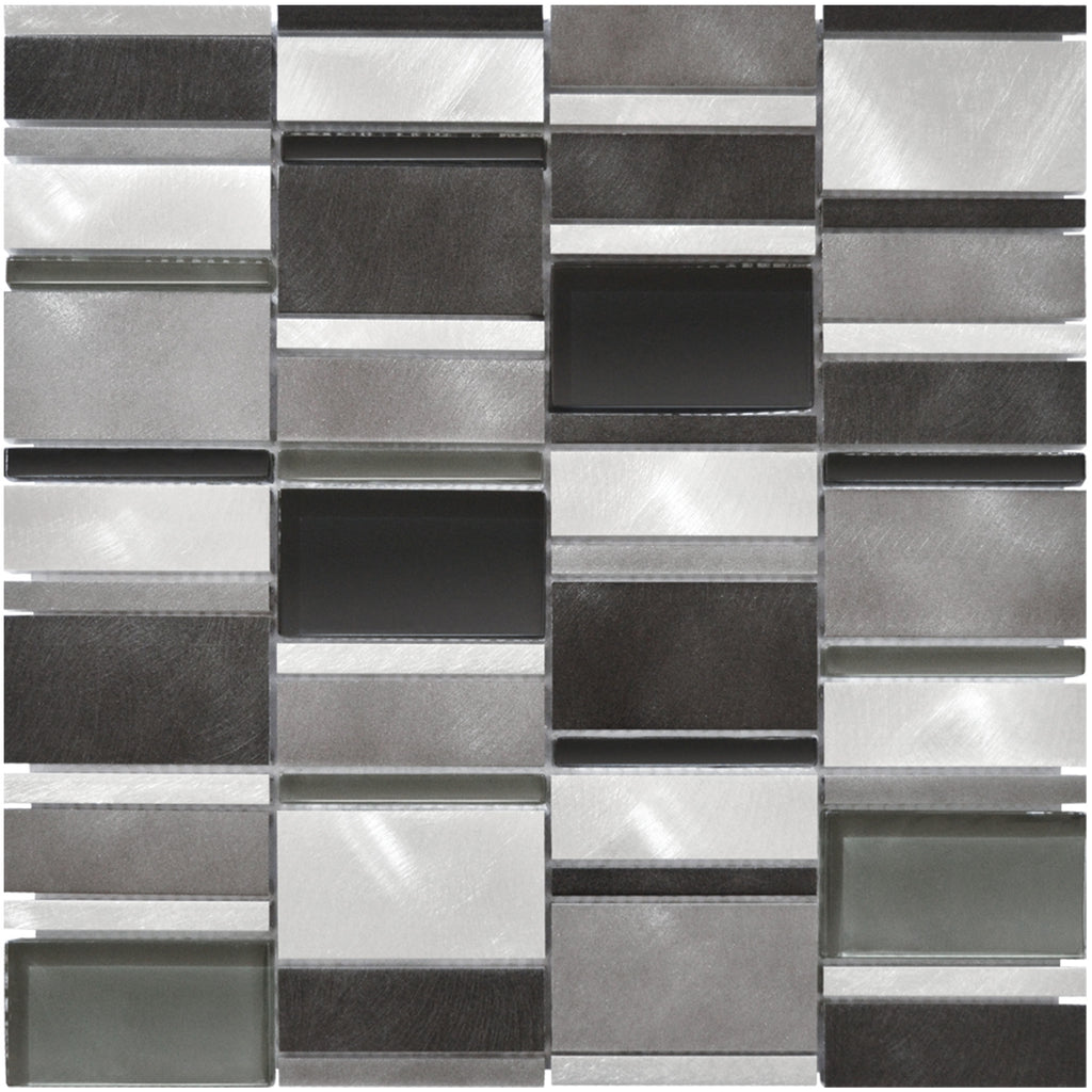 Mosaique verralu barrette noire