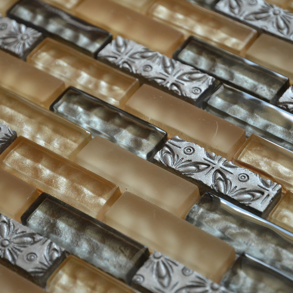 Mosaique tendances briquette grise