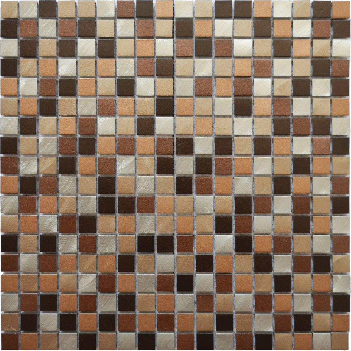 Mosaique carre marron