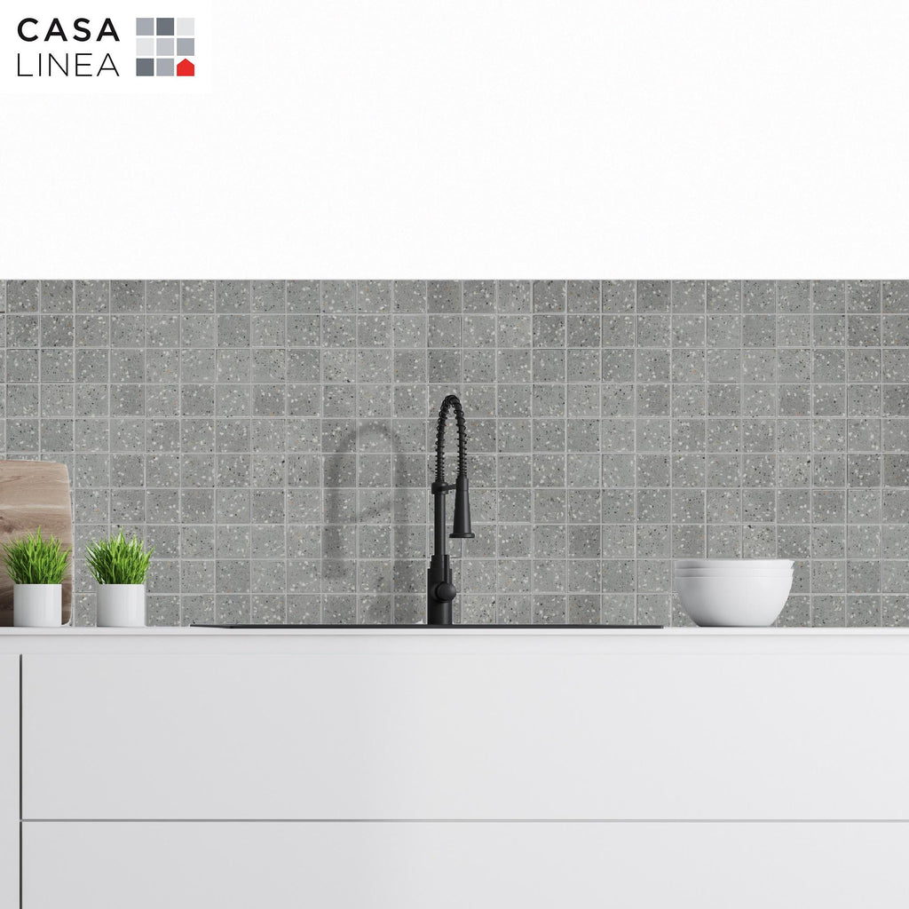 Mosaïque terrazzo dark grey