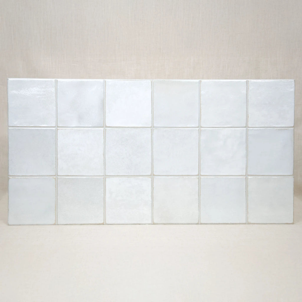 Carrelage céramique Provence blanc Calisson carré 10x10 cm - Vue d'ensemble du produit