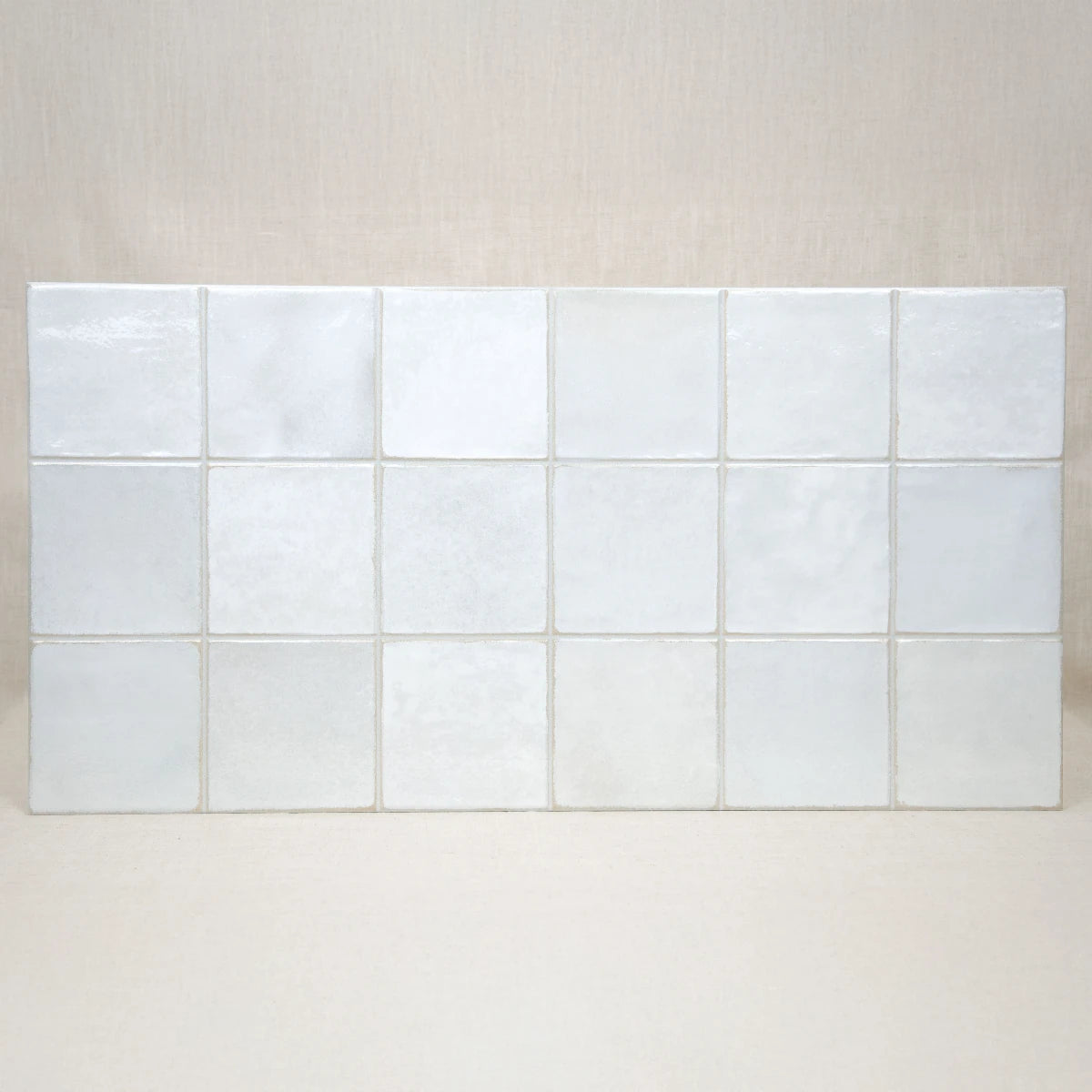 Carrelage céramique Provence blanc Calisson carré 10x10 cm - Vue d'ensemble du produit
