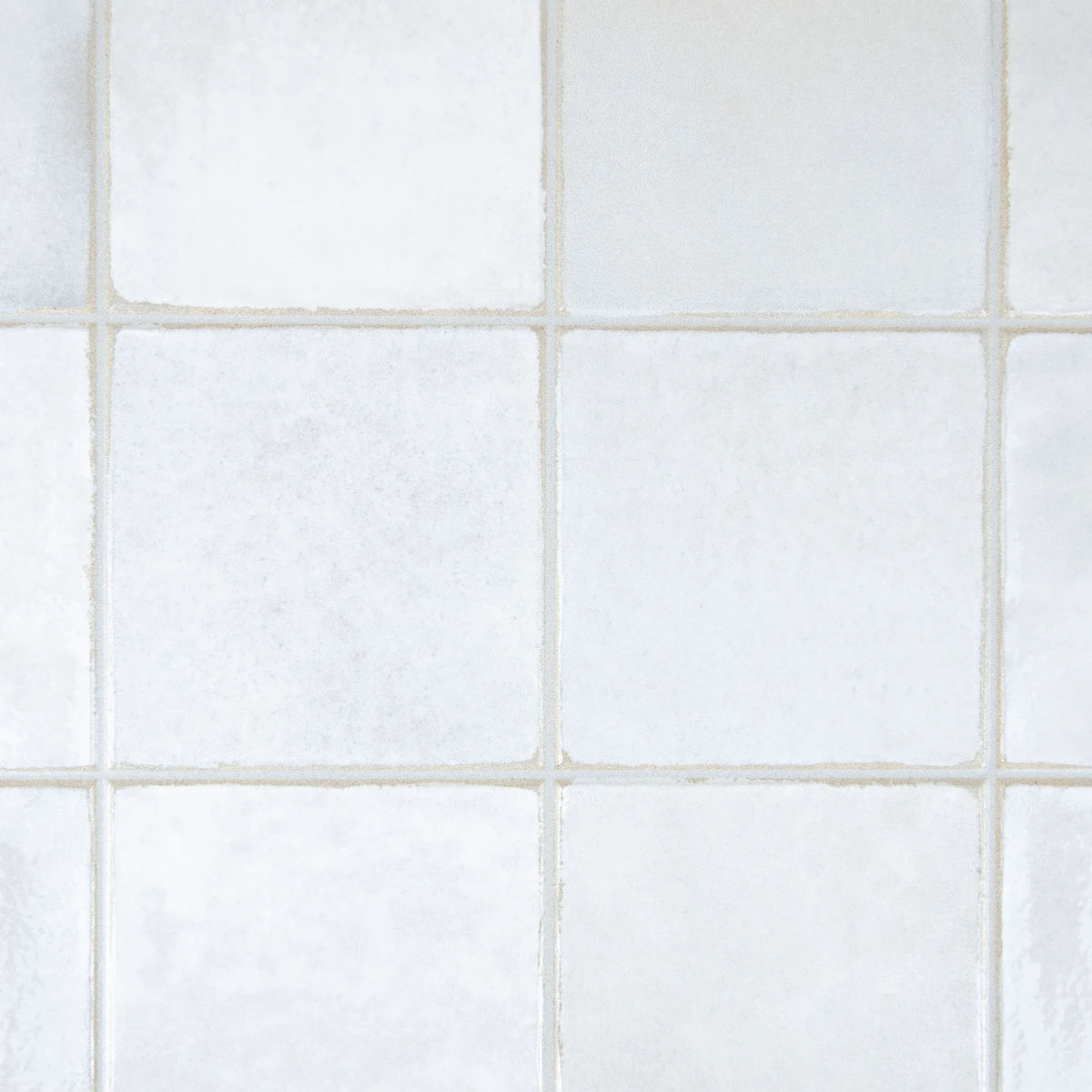 Carrelage céramique Provence blanc Calisson carré 10x10 cm - Zoom détail surface