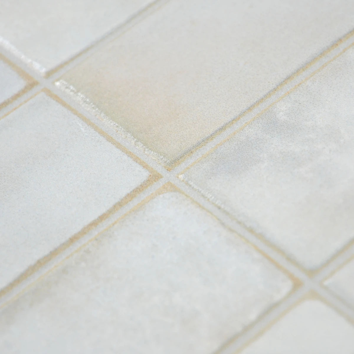 Carrelage céramique Provence blanc Calisson Barrette 32x62,5 cm - Détail des joints et finition