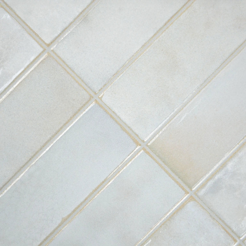 Carrelage céramique Provence blanc Calisson Barrette 32x62,5 cm - Texture et matière de surface