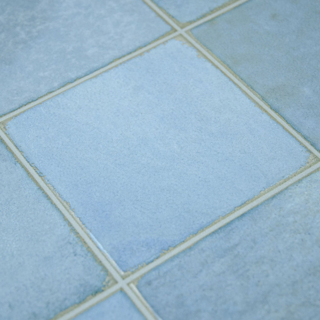 Carrelage céramique Provence bleu Mistral carré 10x10 cm - Détail des joints et finition