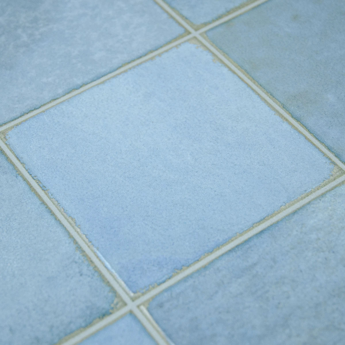 Carrelage céramique Provence bleu Mistral carré 10x10 cm - Détail des joints et finition