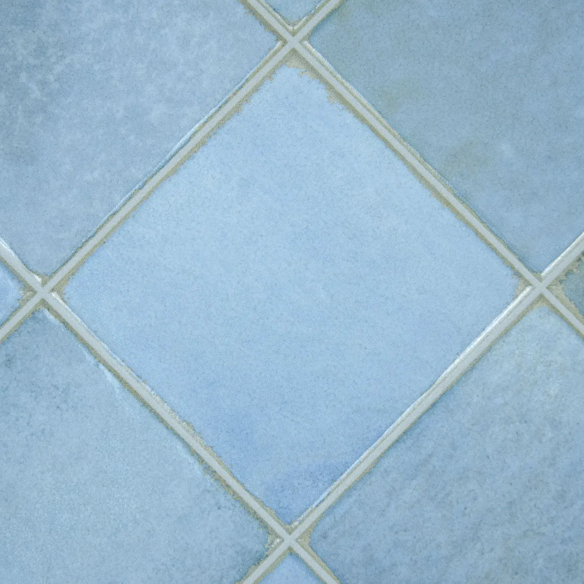 Carrelage céramique Provence bleu Mistral carré 10x10 cm - Texture et matière de surface