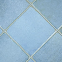 Carrelage céramique Provence bleu Mistral carré 10x10 cm - Texture et matière de surface