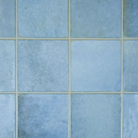 Carrelage céramique Provence bleu Mistral carré 10x10 cm - Zoom détail surface